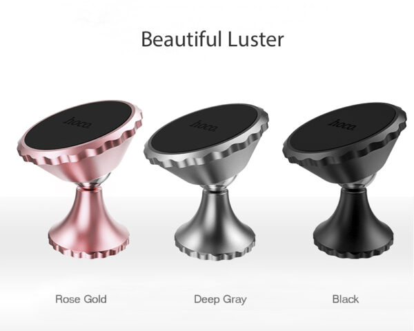 HOCO CA6 Magnetic Car Mount Phone Holder Adhesive Type  -  ROSE GOLD - Image 5