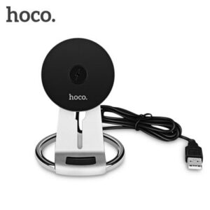 HOCO CW5 Qi Wireless Charging Pad Stand Desktop Holder  -  SILVER