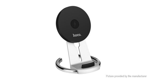 HOCO CW5 Qi Wireless Charging Pad Stand Desktop Holder  -  SILVER - Image 3