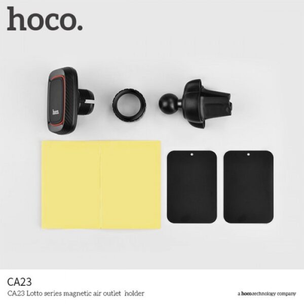 HOCO CA23 Magnet Car Mount Phone Holder  -  BLACK - Image 5