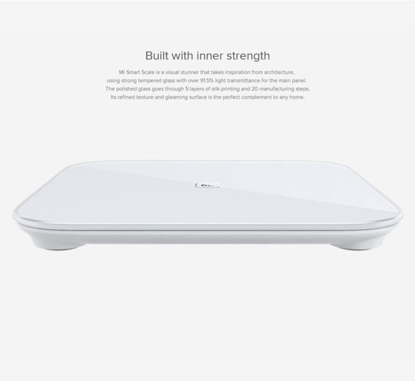 Xiaomi Bluetooth 4.0 Smart Weight Scale  -  NORMAL VERSION  WHITE - Image 2