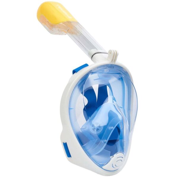 Full Snorkeling Mask for Action Camera  -  SIZE M  BLUE - Image 7