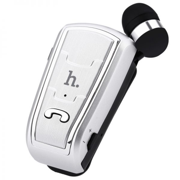 HOCO E4 Bluetooth V4.0 Retractable Clip-on Headset  -  BLACK - Image 3