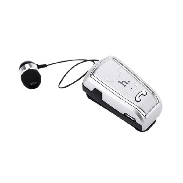 HOCO E4 Bluetooth V4.0 Retractable Clip-on Headset  -  BLACK - Image 2