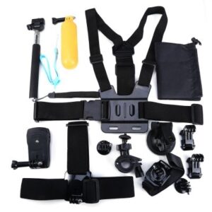13 in 1 Outdoor Sports Action Camera Accessories Set  -  BLACK
