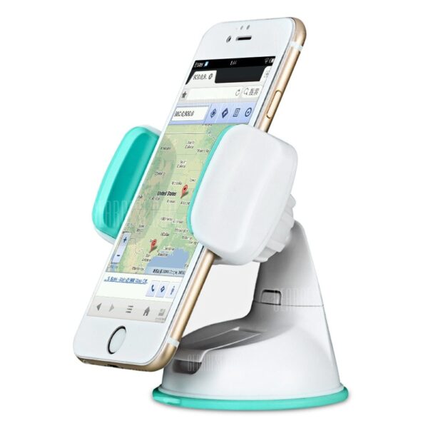 HOCO CA5 Sucking Disc Auto Clip Phone Car Mount Holder  -  BLUE AND WHITE - Image 3