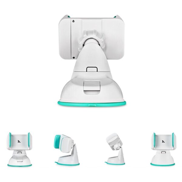 HOCO CA5 Sucking Disc Auto Clip Phone Car Mount Holder  -  BLUE AND WHITE - Image 2