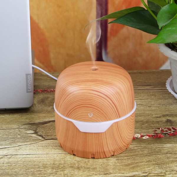 300ML Ultrasonic Essential Oil Diffuser USB Air Humidifier Home Office Water Mist Maker Wood Grain Electric Aroma Diffuser - Image 2