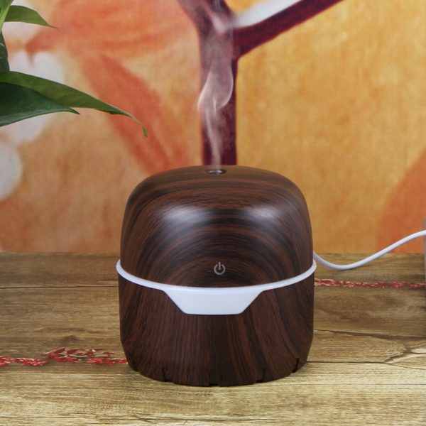 300ML Ultrasonic Essential Oil Diffuser USB Air Humidifier Home Office Water Mist Maker Wood Grain Electric Aroma Diffuser - Image 3