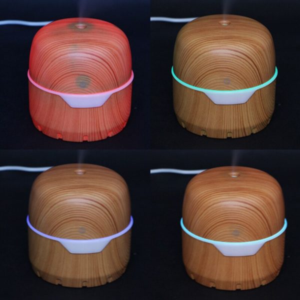 300ML Ultrasonic Essential Oil Diffuser USB Air Humidifier Home Office Water Mist Maker Wood Grain Electric Aroma Diffuser - Image 5