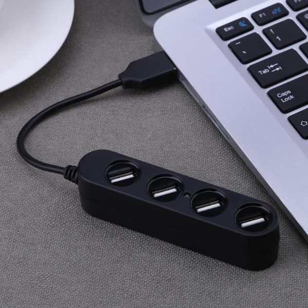 4 Ports USB 2.0 Multi-Interface HUB Splitter Black White Two Color Optional High Speed USB Hubs for Computer Peripherals New - Image 4