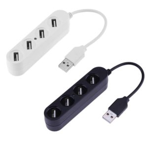 4 Ports USB 2.0 Multi-Interface HUB Splitter Black White Two Color Optional High Speed USB Hubs for Computer Peripherals New