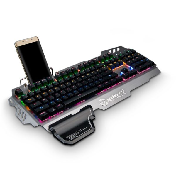 7pin PK-900 PK900 104 Keys Mechanical Keyboard Standard Gaming Blue Switch all-key with Backlight  for Gamers - Image 2