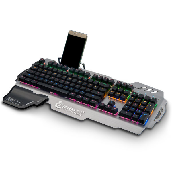 7pin PK-900 PK900 104 Keys Mechanical Keyboard Standard Gaming Blue Switch all-key with Backlight  for Gamers - Image 3