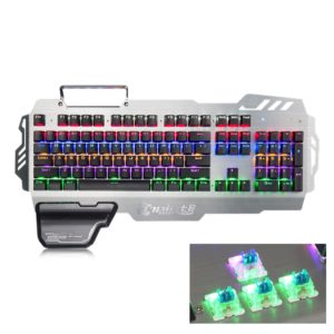 7pin PK-900 PK900 104 Keys Mechanical Keyboard Standard Gaming Blue Switch all-key with Backlight  for Gamers