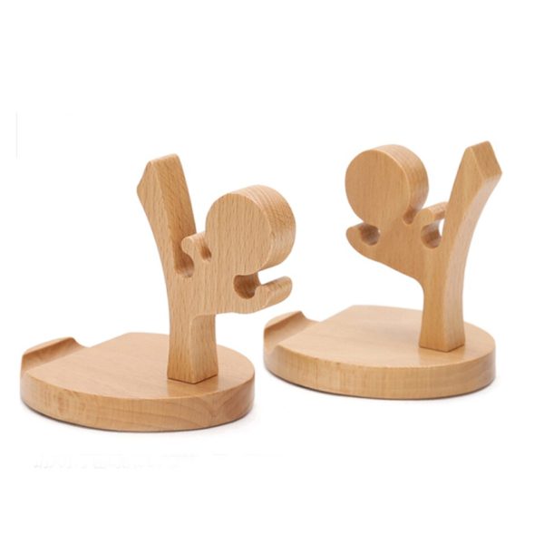 Acoki Universal Portable Wooden Style Cellphone Holder Stand Bracket - Image 4