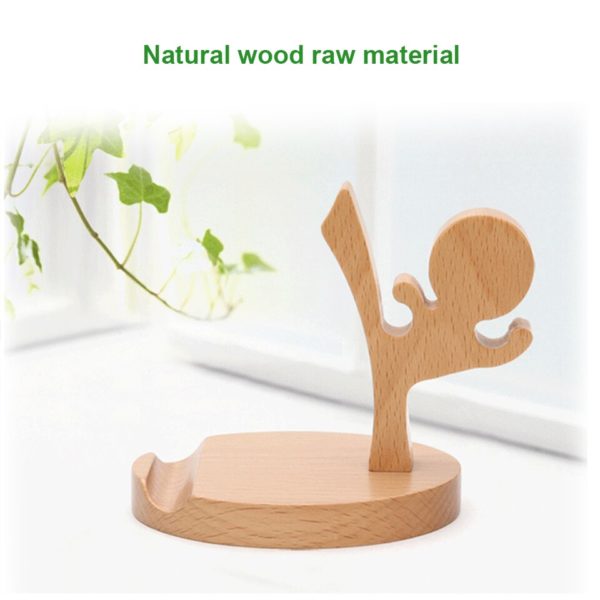Acoki Universal Portable Wooden Style Cellphone Holder Stand Bracket - Image 5