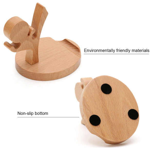 Acoki Universal Portable Wooden Style Cellphone Holder Stand Bracket - Image 6