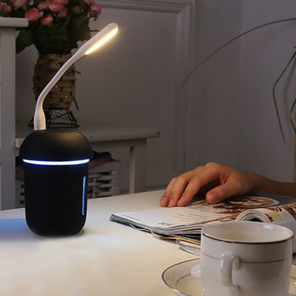 Air Humidifier 3 In 1 USB Cool Mini Mist Maker LED Novelty Lighting Electric Humidifier Aroma Oil Diffuser Ultrasonic Night Lamp - Image 4