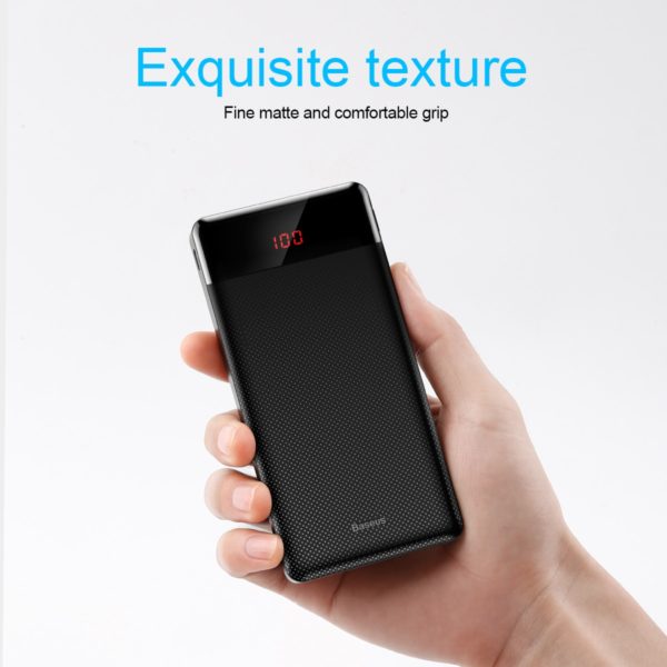 Baseus 10000mAh Power Bank Portable Charging Powerbank 10000 Slim Poverbank External Battery Pack Charger For Xiaomi Mi 9 iPhone - Image 4