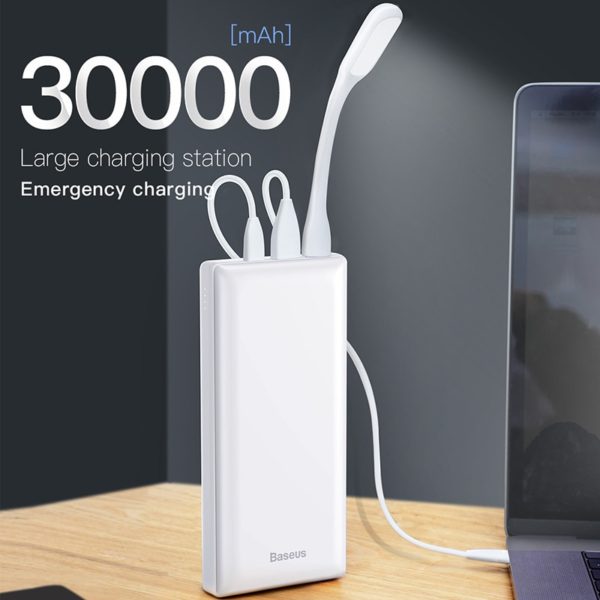 Baseus 30000mAh Power Bank USB C PD Fast Charging 30000 mAh Powerbank For Xiaomi mi Portable External Battery Charger - Image 2