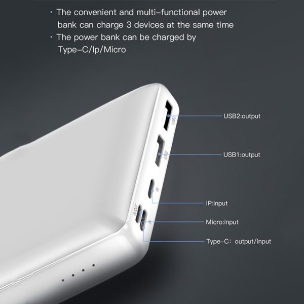 Baseus 30000mAh Power Bank USB C PD Fast Charging 30000 mAh Powerbank For Xiaomi mi Portable External Battery Charger - Image 3