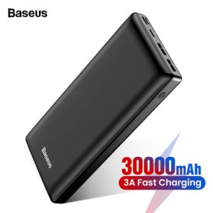 Baseus 30000mAh Power Bank USB C PD Fast Charging 30000 mAh Powerbank For Xiaomi mi Portable External Battery Charger
