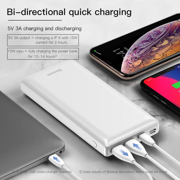 Baseus 30000mAh Power Bank USB C PD Fast Charging 30000 mAh Powerbank For Xiaomi mi Portable External Battery Charger - Image 5