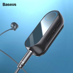 Baseus Bluetooth 5.0 Receiver For 3.5mm Jack Earphone Headphone AUX Wireless Adapter Bluetooth Audio Music Receiver Transmitter