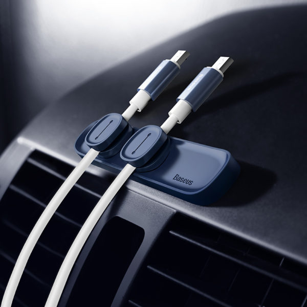 Baseus Magnetic Cable Organizer USB Management Winder Clip Desktop Workstation Wire Cord Protector Cable Holder For iPhone - Image 6