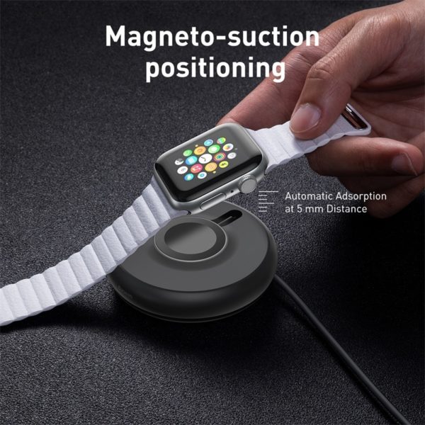 Baseus Qi Wireless Charger For Apple Watch 4 3 2 1 Series Magnetic USB  Fast Wireless Charging Pad With Cable - Image 3