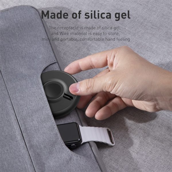 Baseus Qi Wireless Charger For Apple Watch 4 3 2 1 Series Magnetic USB  Fast Wireless Charging Pad With Cable - Image 5