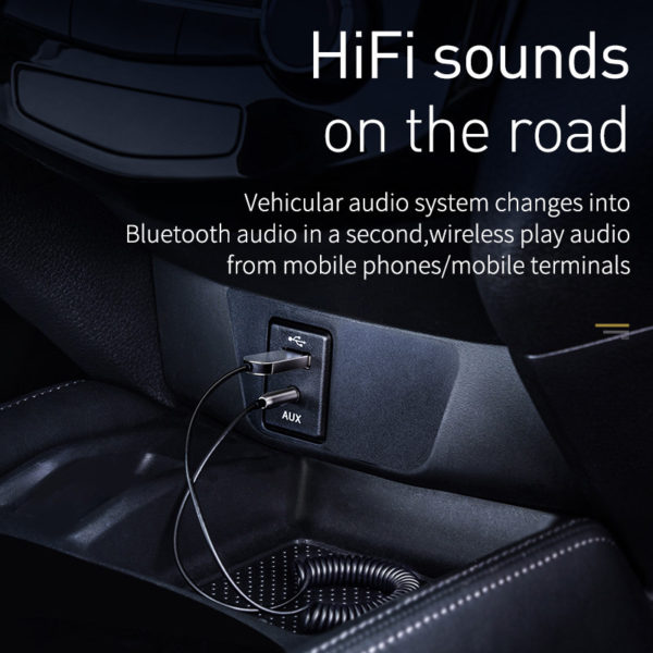 Baseus USB Bluetooth Adapter Dongle Cable For Car 3.5mm Jack Aux Bluetooth 5.0 4.2 4.0Receiver Speaker Audio Music Transmitter - Image 3