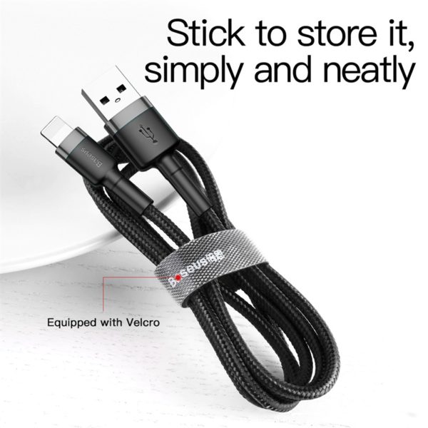 Baseus USB Cable For iPhone XS Max XR X 8 7 6 6s Plus 5 5S SE iPad Mini Fast Charging  Data Wire Cord Mobile Phone Cables - Image 4