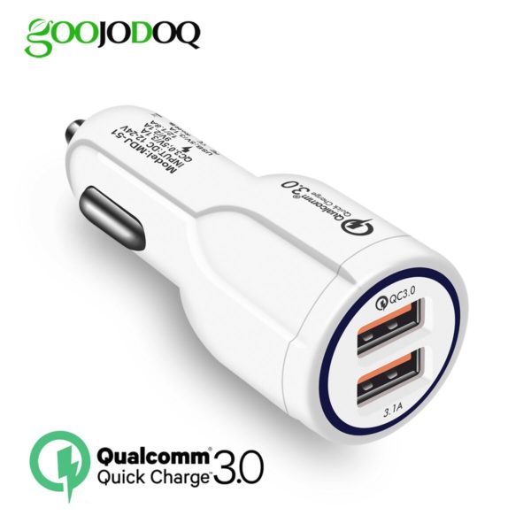 Car charger quick 3.0 Dual USB  Adapter auto battery charger for iphone samsung mini fast  for moblie phone - Image 6