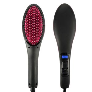 Ceramic Hair Straightener Brush Fast Electric Comb