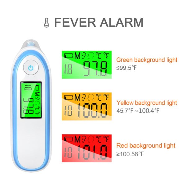 ELERA Body Thermometer Infrared Baby Non-contact LCD Digital Ear  Forehead Temperature Child adult medical fever - Image 3