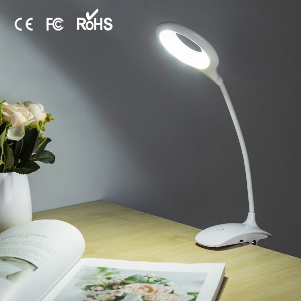Finether Clip Desk Lamp LED Reading Bedside - Image 2