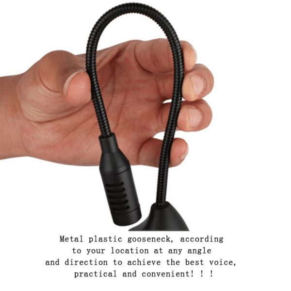 Flexible Stand Mini Studio Microphone 3.5mm for Computer - Image 4