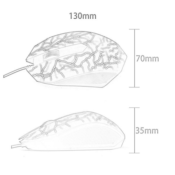 Gaming Mouse Optical 4000 DPI 6 Button Led - Image 6