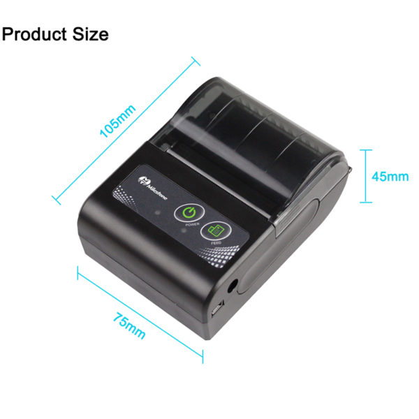 Milestone Mini Bluetooth Thermal Printer Pocket portable ticket receipt USB Wireless Windows Android IOS mini 58mm - Image 6