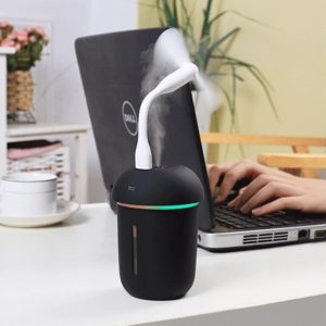 New fashion triple mushroom lamp multi-function humidifier office air mini USB