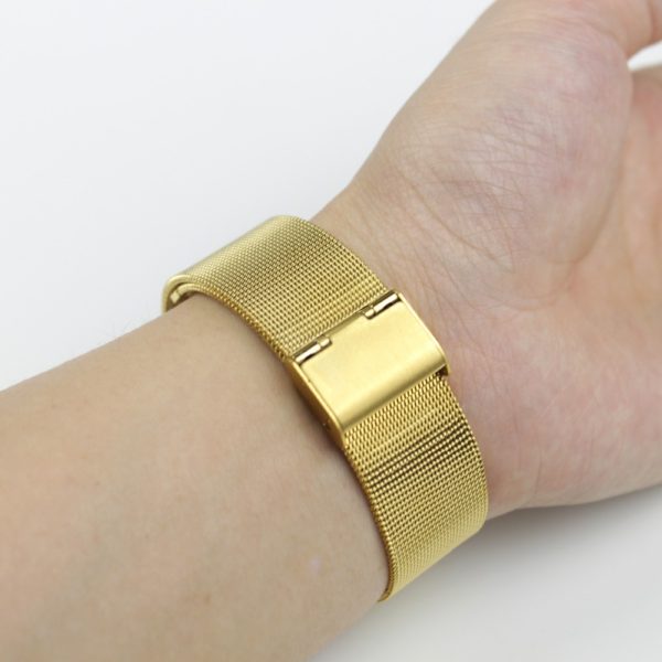 OULUCCI Mesh Loop Band for Apple Watch 38/42mm Series 1/2/3 Stainless Steel Strap Belt Metal Wristwatch Bracelet Replacement - Image 5