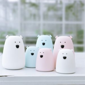 Silicone bear Night Light Bedside Lamp