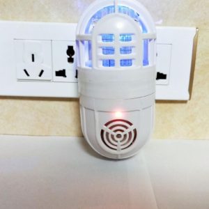 White Ultrasonic Soundwaves Electronic Mosquito Pest Killer Insect Trap Atomic Bug Sonic Zapper Cockroach Repeller