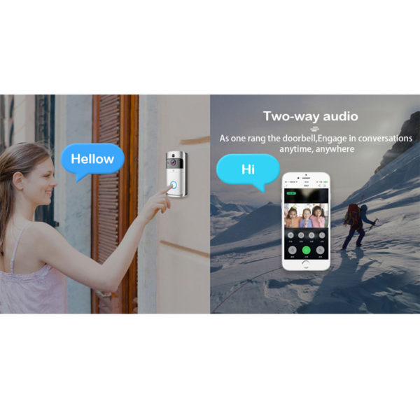 Smart Wireless Wifi Video Doorbell 720P Phone Call Door Bell Camera Home Security Monitoring - Image 3