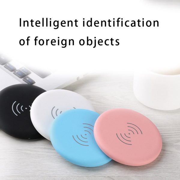 colorful mini wireless charger for phone qi samsung huawei iphone X quick charge auto universal without wire - Image 4