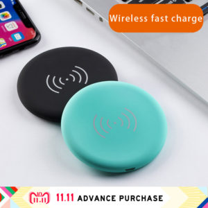 colorful mini wireless charger for phone qi samsung huawei iphone X quick charge auto universal without wire