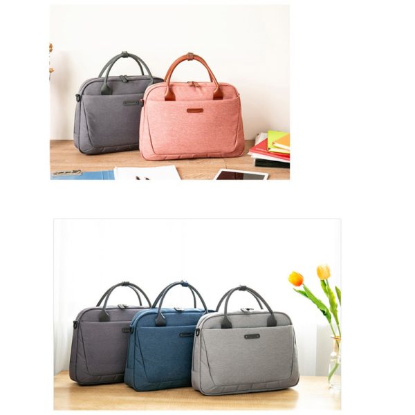 2019 New Women's Briefcase Office Laptop Bags For Ladies Computer Work Shoulder Messenger Business Bag Handbag Men Travel Bags - Image 2