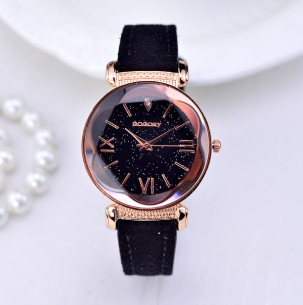 Women's Stars Printed Leather Watch - Image 2